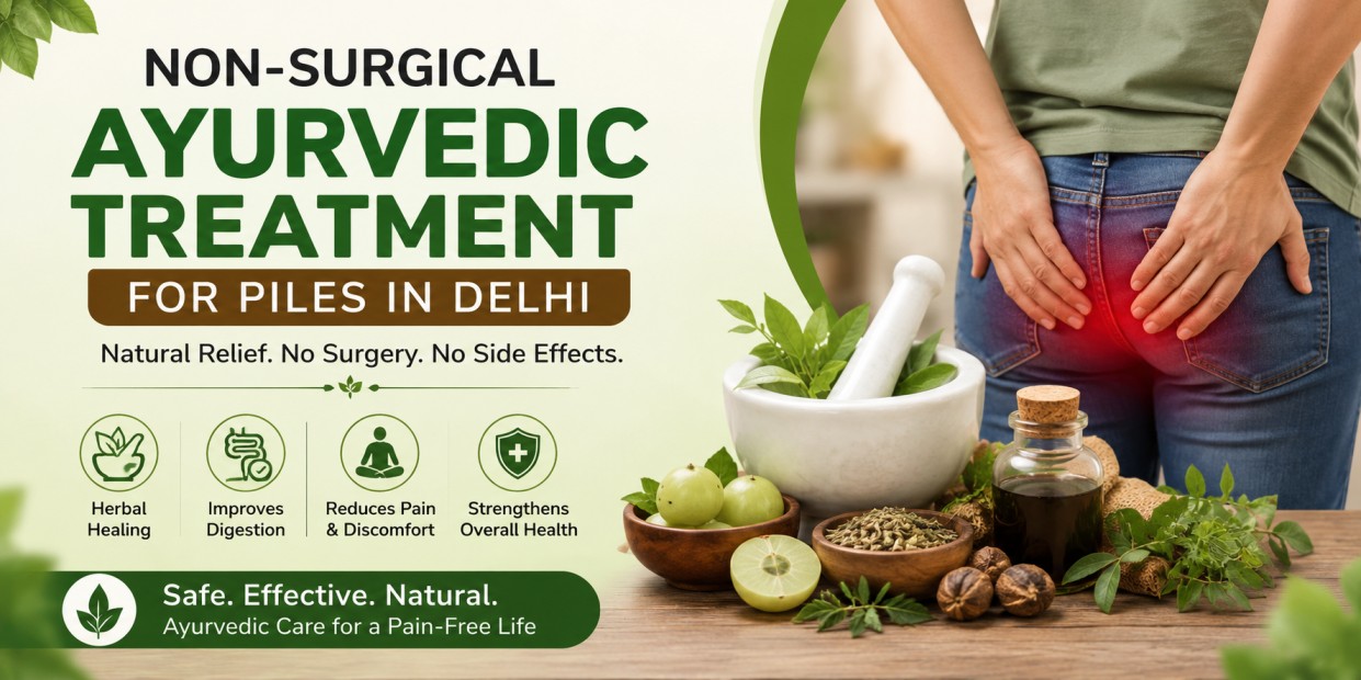Non Inflamed Pile Non-Surgical Ayurvedic Treatment for Piles in Delhi